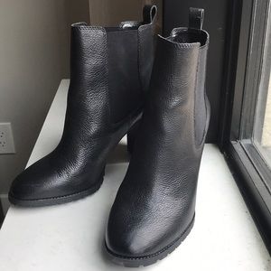 Antonio Melani black leather booties